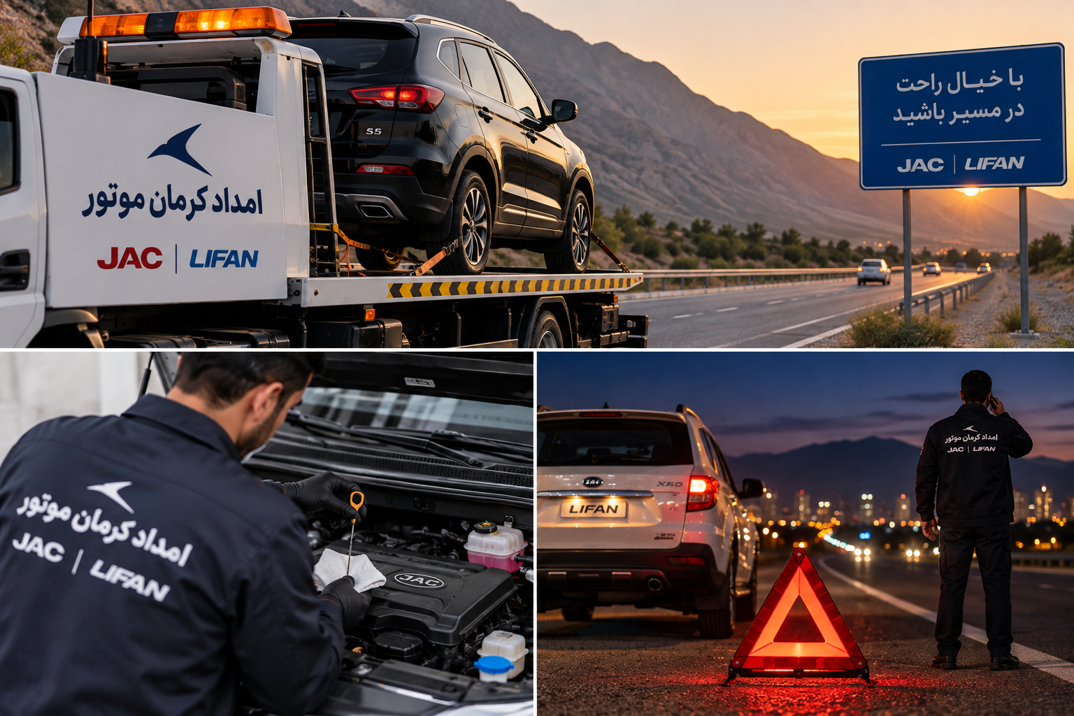 امداد مدیران خودرو برای خرابی سیستم خنک‌کننده